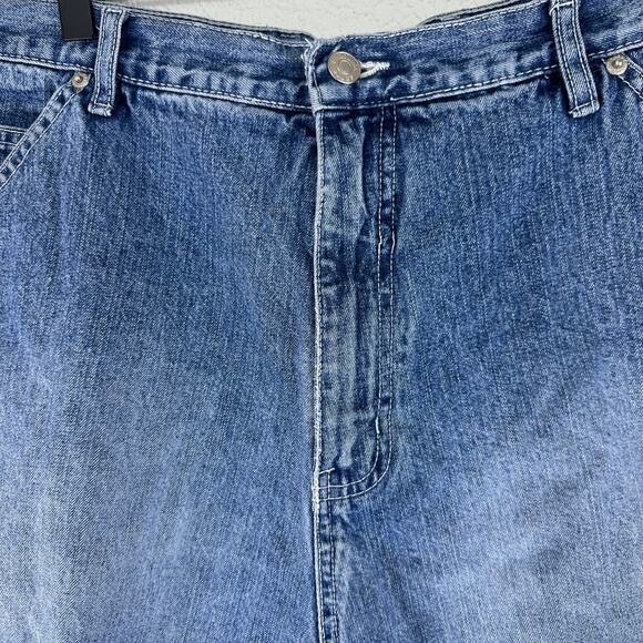 Carolina Blues 20W Carpenter Denim Shorts 100% Cotton High Rise Workwear - Picture 8 of 11